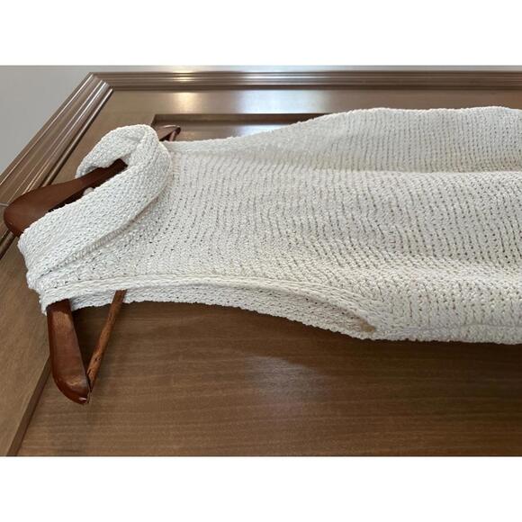 Anthropologie Pilcro Cowl Neck Sleeveless Knit Sweater Ivory Women’s size Medium - Picture 3 of 12